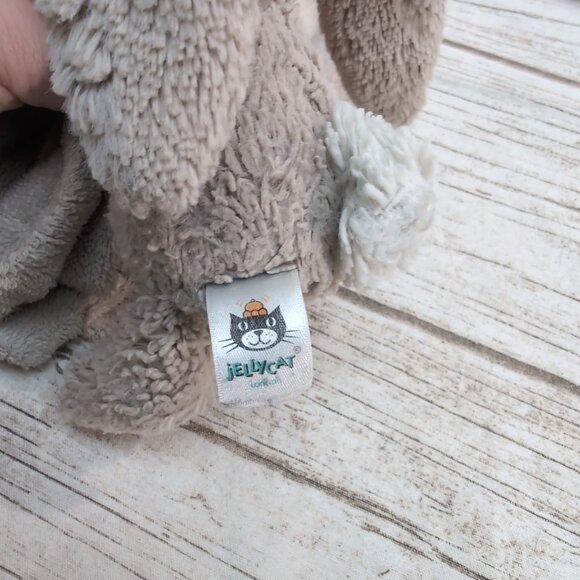 Jellycat Lot of 3 – Pink bashful bunny, Grey bunny soother, White Lovey soother - Picture 4 of 6